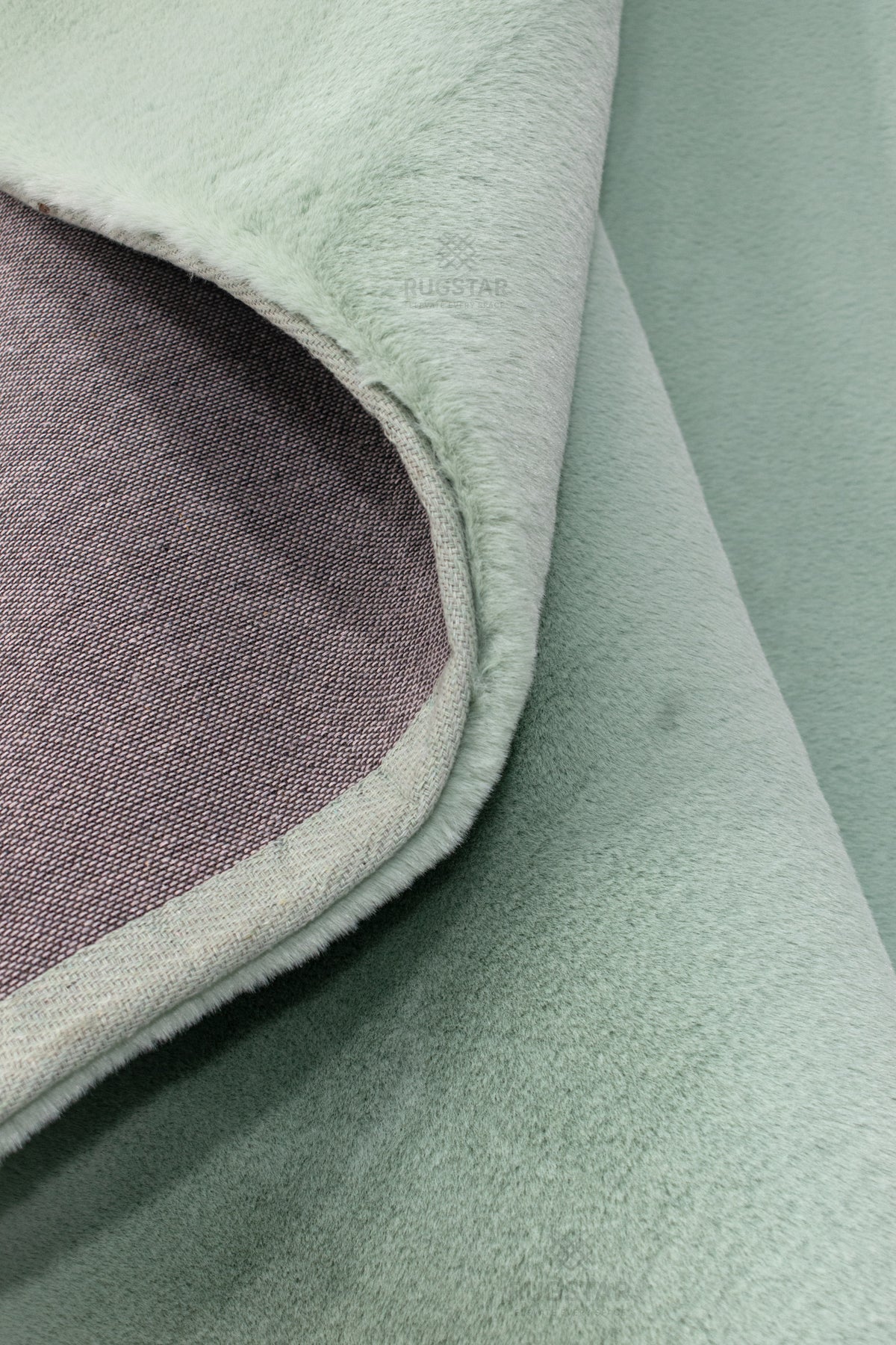 Verdant Whisper ‚Puffy Faux Rabbit Fur Carpet
