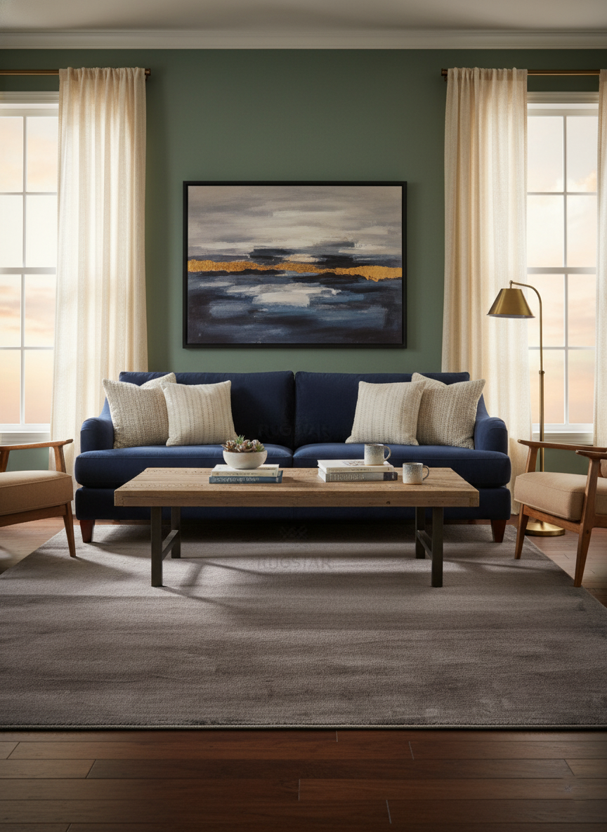 Mocha Serenity ‚Puffy Faux Rabbit Fur Carpet