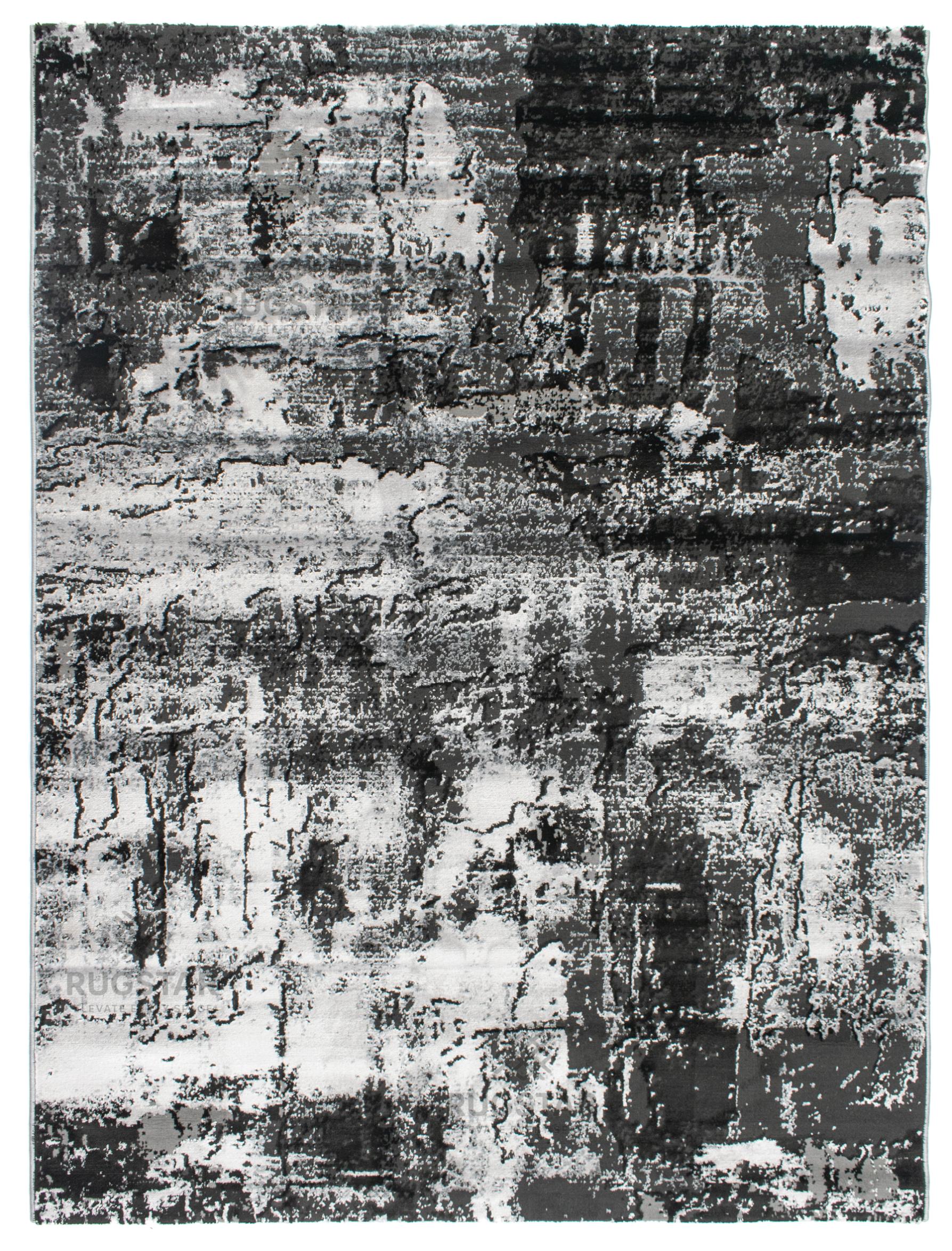 Metro Urban Texture Carpet - Black and White Abstract