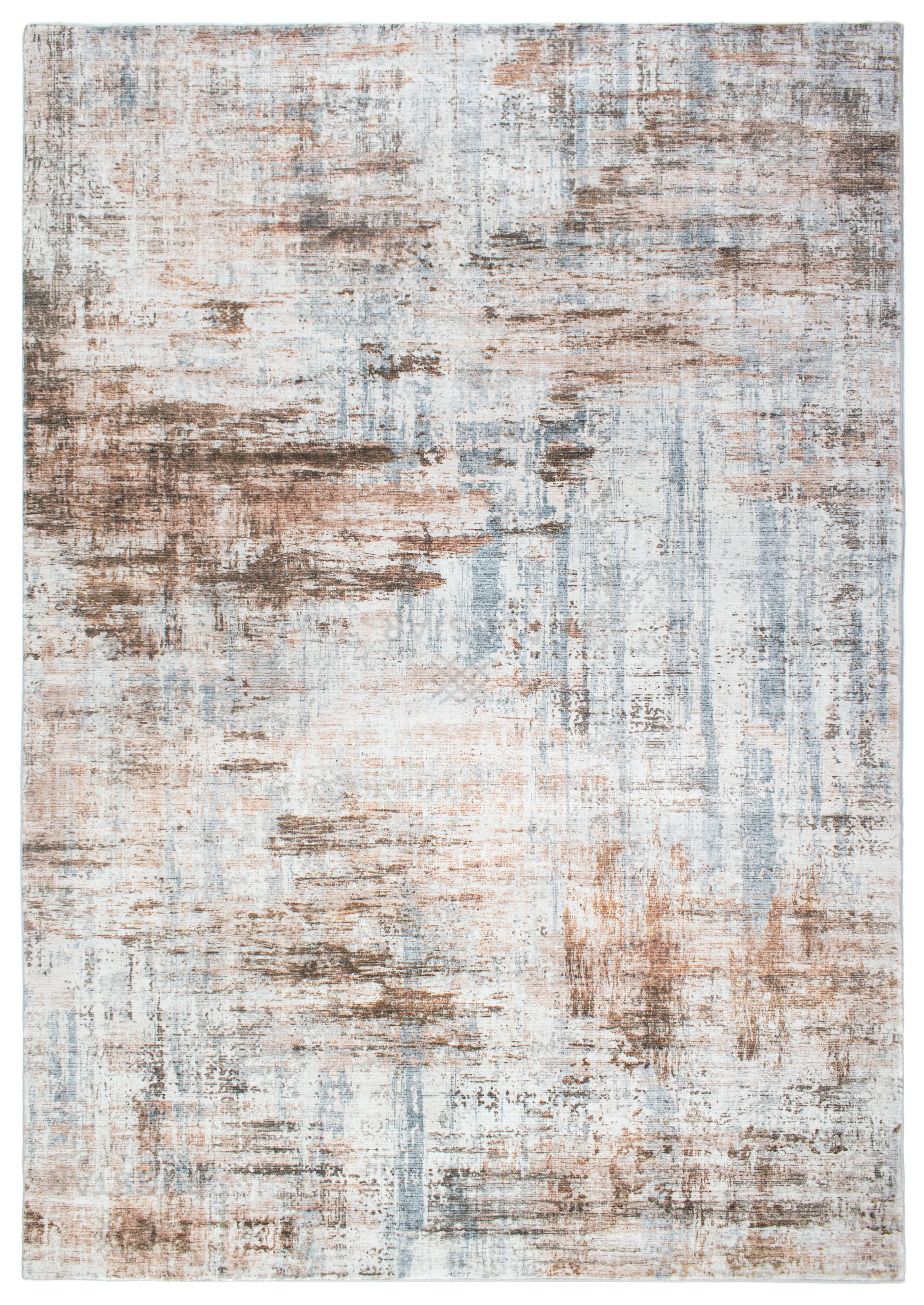 Ethereal Mist Faux Rabbit Fur Area Rug – Abstract Textured Plush Carpet