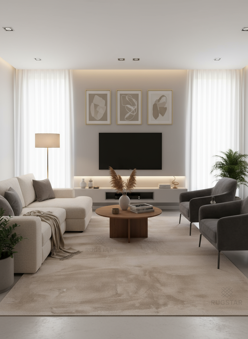 Sand Dune – Puffy Faux Rabbit Fur Carpet