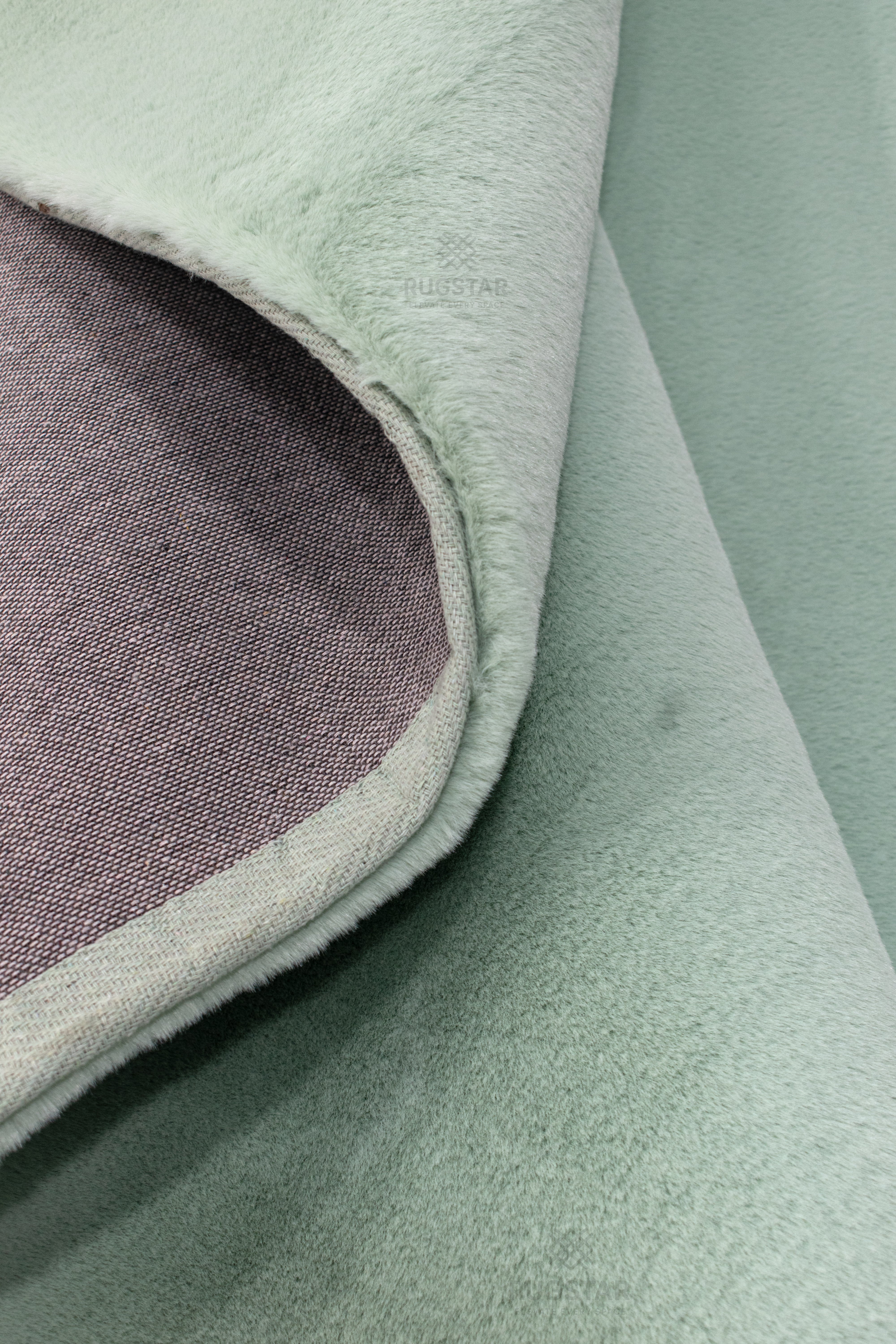 Verdant Whisper – Puffy Faux Rabbit Fur Carpet