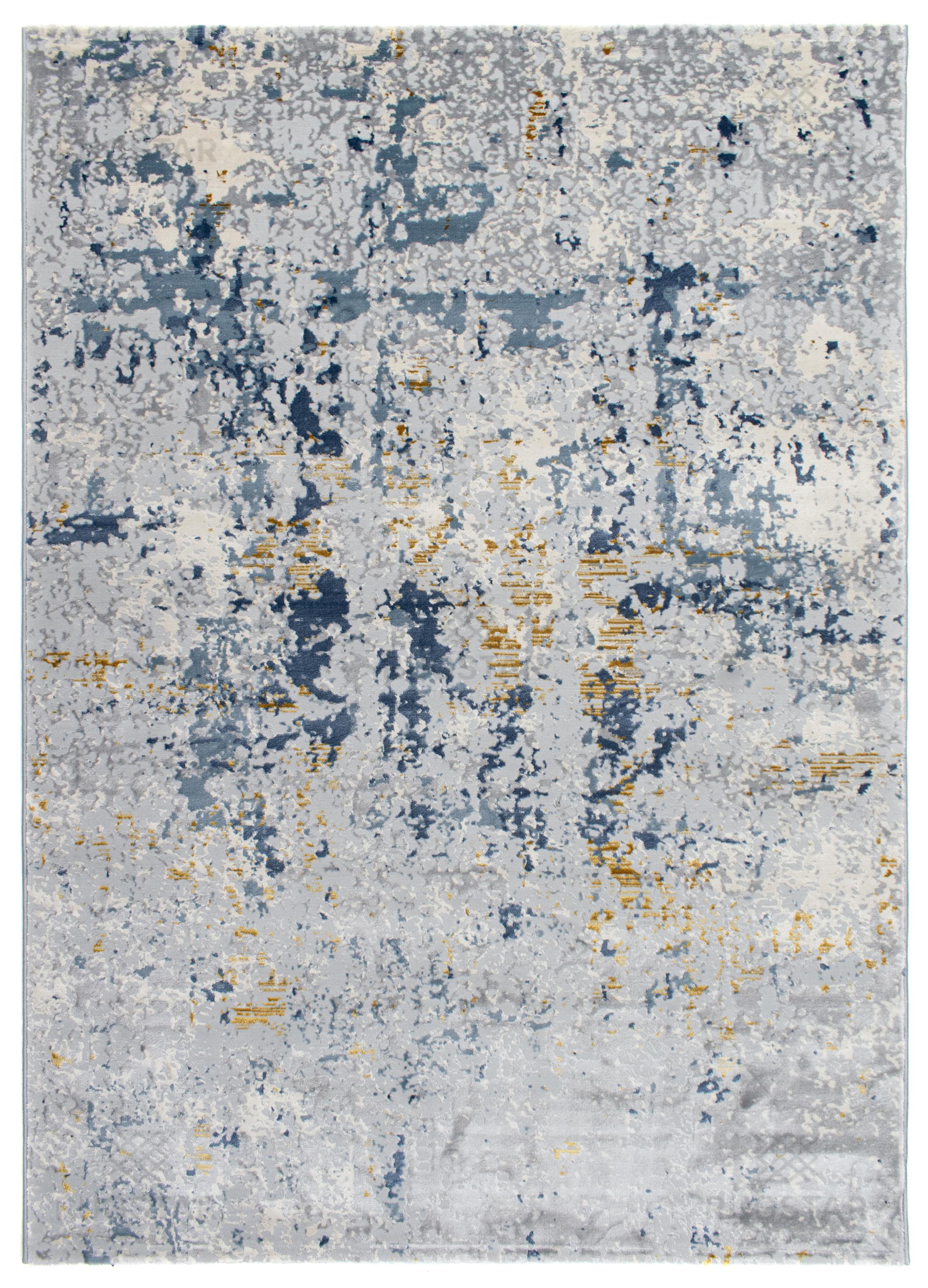 Metro Modern Abstract Carpet – Premium Turkish Polyester Blend with Plush Pile