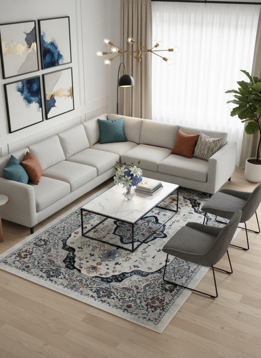 Topkapi Ivory Heritage Carpet – Classic Turkish Design in Light Hues