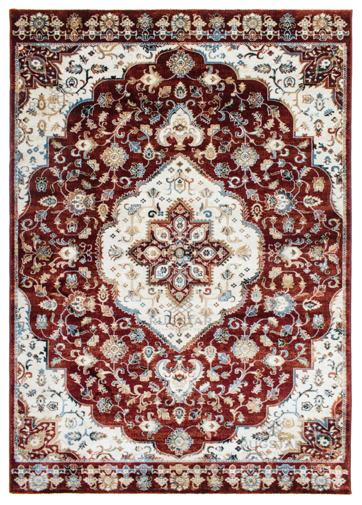 Topkapi Rust Persian Carpet – Warm Classic Design with Ornamental Detailing